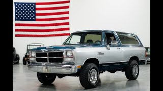 1989 Dodge Ramcharger 150 46K Miles [upl. by Nnylsor]