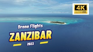 Drone Flights Zanzibar 2023 in 4K  amazing places [upl. by Auqemahs]