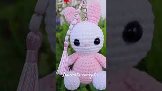 Llaverito personalizados a crochet conejita crochet kawaii kigurumi cute kawaiii handmade [upl. by Celka155]