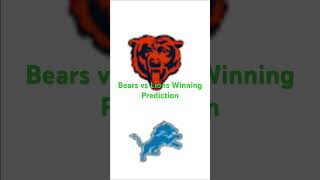 Bears vs Lions Winning Prediction httpsyoutubeyOy0aL1CdZwsikCT8q1MTbXcPMMmJ [upl. by Akiehsat997]