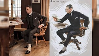 Early 1920s Mens Fashion  Part 1 Overall aesthetic and the GermanAmerican connection [upl. by Ellehcem]