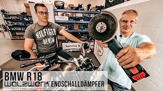 Mit der FLEX an der BMW R18  Walzwerk Endschalldämpfer [upl. by Sanferd457]