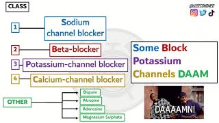 68 SECONDS on CLASSIFICATION of ANTIARRHYTHMIC DRUGS With handy mnemonic [upl. by Saloma]