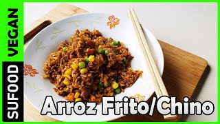 Como preparar Arroz Chino o Arroz frito Chaufa  Receta Rica y fácil en menos de 5min 【SuFood】 [upl. by Lebasiairam]