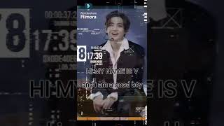 HI My name is V edit populartrendingtrendingbts viral1millionviews btsfa [upl. by Levram]