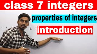 class 7 integers introduction  properties of integers class 7 in hindi [upl. by Denyse]