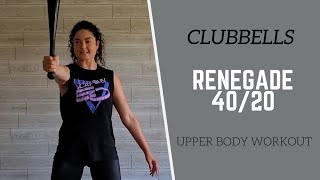 CLUBBELLS  24 Minute UPPER BODY Workout  Renegade 4020 Apartment Friendly [upl. by Yelrebmyk]