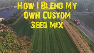 Fescue Lawn Overseeding How I Make My Own Seed Blend [upl. by Neram]