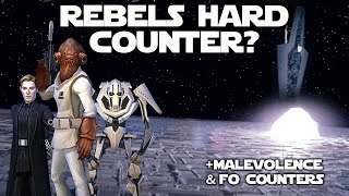 Rebels vs 7 Executor Counter  FO and Malevolence Counters  SWGOH [upl. by Payne]