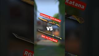 New Champions 2024 Katana vs RGX 11z Pro Blade Valorant Best Knife Skin [upl. by Yeltnarb]