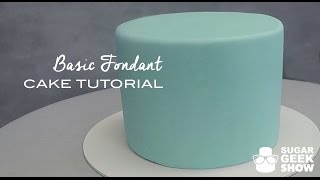 How to apply Fondant to Cake Tutorial [upl. by Orfield]