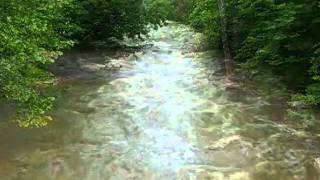 Bushkill Creek  Tatamy Pennsylvania  baseflowstormflow [upl. by Ateekal]