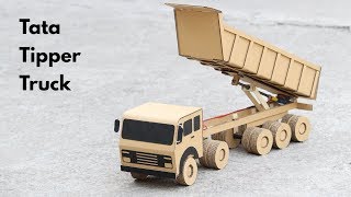 How To Make RC Tipper Truck From Cardboard  Very Simple [upl. by Harbison167]