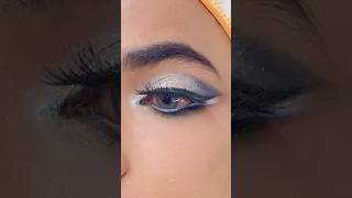 Silver grey Smokey eye makeup 💕shorts eyemakeup makeup [upl. by Nie]