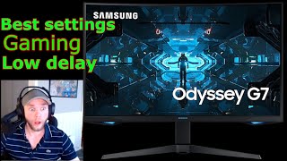 Samsung odyssey g7 monitor settings for gaming warzone [upl. by Hamitaf532]