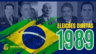 As ELEIÇÕES DIRETAS no BRASIL em 1989  Quem Ganhou  Eleição [upl. by Bar]