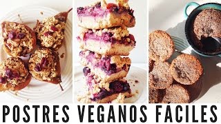 POSTRES VEGANOS FÁCILES  VIDA VEGANA [upl. by Albarran]