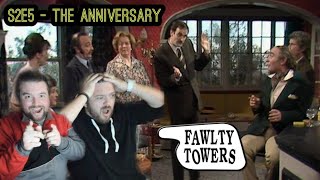 MISSED OPPORTUNITIES Americans React To quotFawlty Towers  S2E5  The Anniversaryquot [upl. by Yrhcaz67]