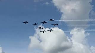 Extrait de lentrainement de la Patrouille de France à Cerny  La FertéAlais 312 [upl. by Cyndi128]