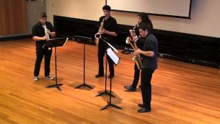 Marc Mellits  Revolution Groove Machine  Catalyst Saxophone Quartet [upl. by Dunkin]