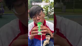 SEDOTAN MILO DIBALIK ⁉️ mingweirocks challenge funny food [upl. by Urbana]