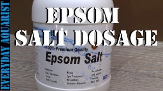 Epsom Salts Cure for Aquarium Fish with Dropsy Constipation or Bloating [upl. by Islek]