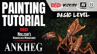 ANKHEG  DampD  NOLZURS MARVELOUS MINIATURES  WIZKIDS  HOW TO PAINT DampD MINIATURE [upl. by Atsok]