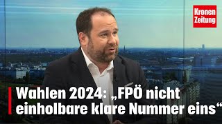 Wahlen 2024 „FPÖ nicht einholbar klare Nummer eins“  kronetv NACHGEFRAGT [upl. by Ennywg481]