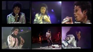 Michael Jackson  Heartbreak Hotel  Bad Tour  Comparison 8788 [upl. by Griffie610]