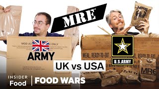 US vs UK Military MREs  Food Wars  Insider Food [upl. by Keenan118]