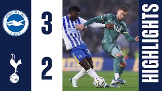 Brighton 32 Tottenham Hotspur  PREMIER LEAGUE HIGHLIGHTS [upl. by Akcira]