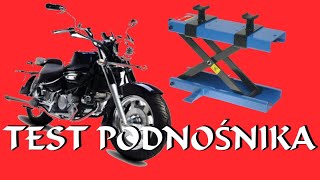 Podnośnik Motocyklowy Unboxing Działanie i Moja Ocena [upl. by Fulks762]