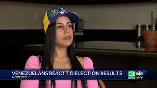 Venezuelans in Northern California react to Maduros presidential win [upl. by Eintruok]