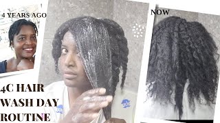 4c Hair Wash Routine Realistic and Easy Helpful Tips in Dry Winter Weather [upl. by Wang170]