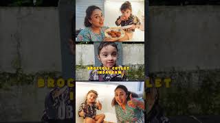 Lets eat Broccoli Cutlet pearlemaaney shorts nilasrinish [upl. by Assilev926]