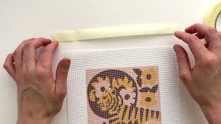 Learn Edge Binding  Zollie Needlepoint [upl. by Ellennaj464]