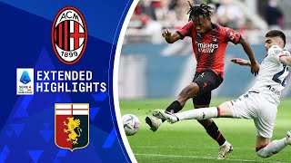 AC Milan vs Genoa Extended Highlights  Serie A  CBS Sports Golazo [upl. by Baxie]