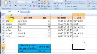 excel darija recherche recherchev  rechercheh [upl. by Colier]