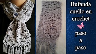 BUFANDA en crochet PASO A PASO [upl. by Seabrook]