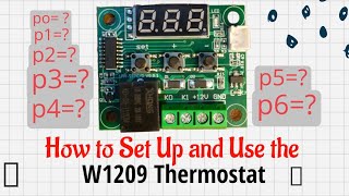 How to Set Up and Use the W1209 Thermostat  StepbyStep Guide [upl. by Nylkcaj]