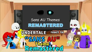 UNDERTALE react to quotSANS AUquot THEMEREMASTERED [upl. by Lyssa]