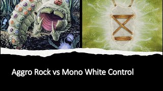 Premodern Testing  Aggro Rock vs Mono White Control  7624 [upl. by Ahsat]