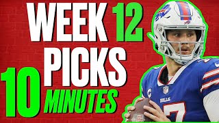 NFL WEEK 12 Predictions amp Picks for EVERY GAME 10 MINUTES [upl. by Trella]