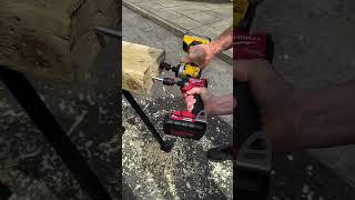 DEWALT VS MILWAUKEE COMPARISON  shorts ytshorts youtubeshorts powertools [upl. by Ajup29]