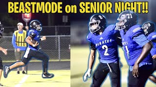 BEAST MODE on SENIOR NIGHT Breaking Tackles for TOUCHDOWNS [upl. by Leamiba]