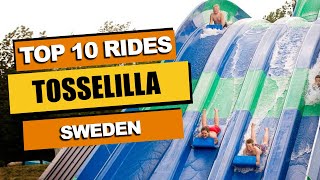 Top 10 BEST Rides at Tossellila 2023  Tomelilla Sweden [upl. by Ancell529]