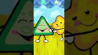 Triangle gets tickled laughandlearn triangle star tickles [upl. by Down]