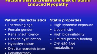 StatinInduced Myopathy [upl. by Odnumde866]