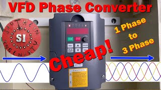 How to Size Wire and Program a VFD to Convert Single Phase Power Into 3 Phase Power [upl. by Yarak721]