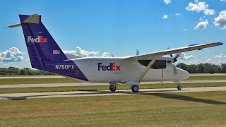 FedEx Mountain Air Cargo Cessna 408F SkyCourier Departure from EAA AirVenture 2023 [upl. by Lyns202]